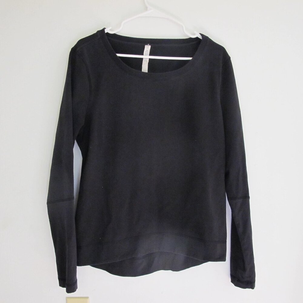 Lululemon Athletica Black Crewneck - Long Sleeve Top